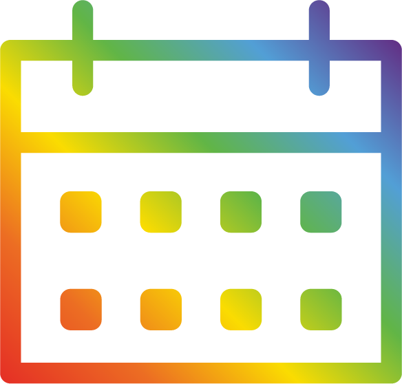 Calendar_Rainbow Map Pin Icon