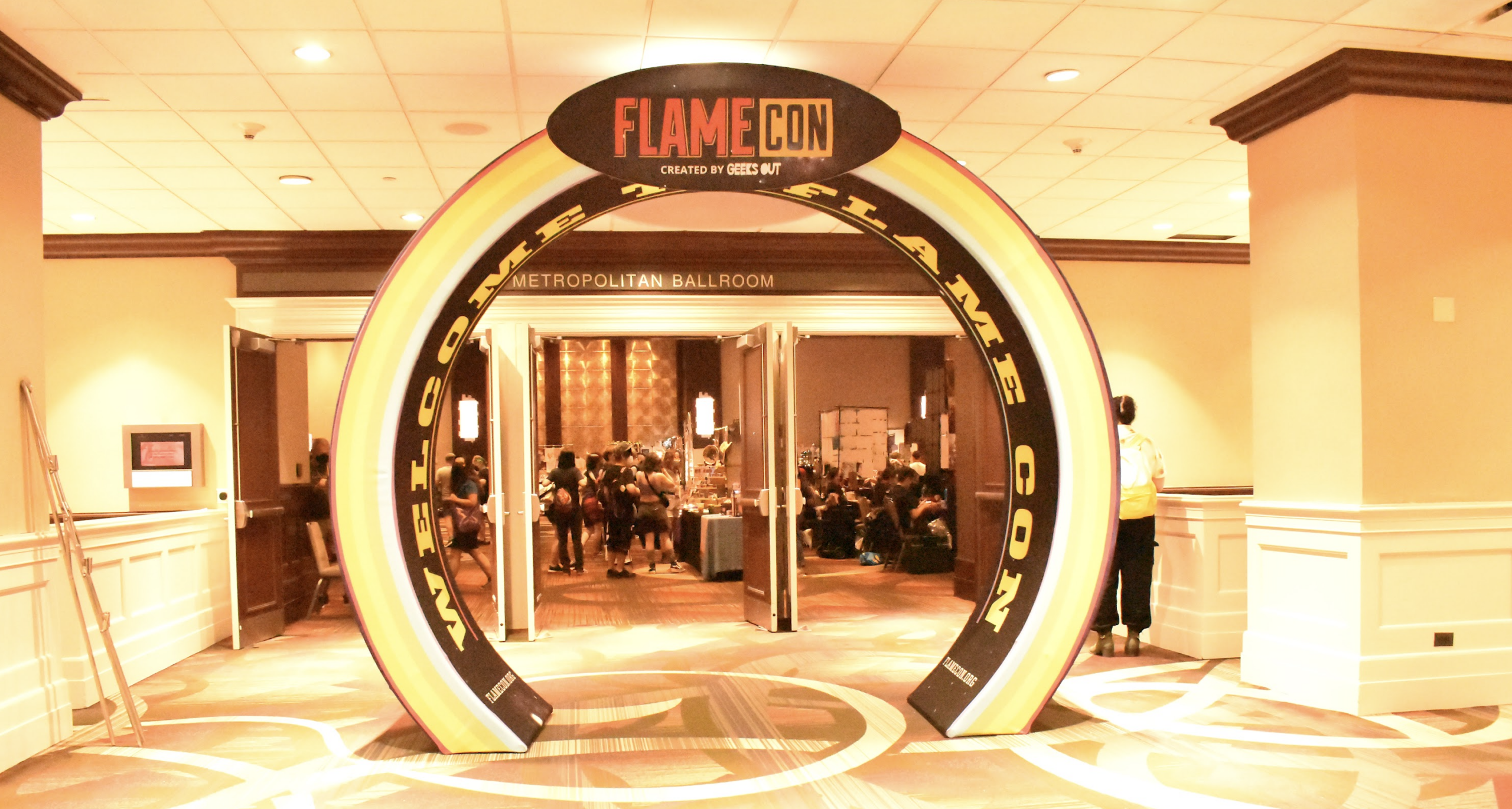 Steve Orlando being interviewed at Flame Con 2022.
