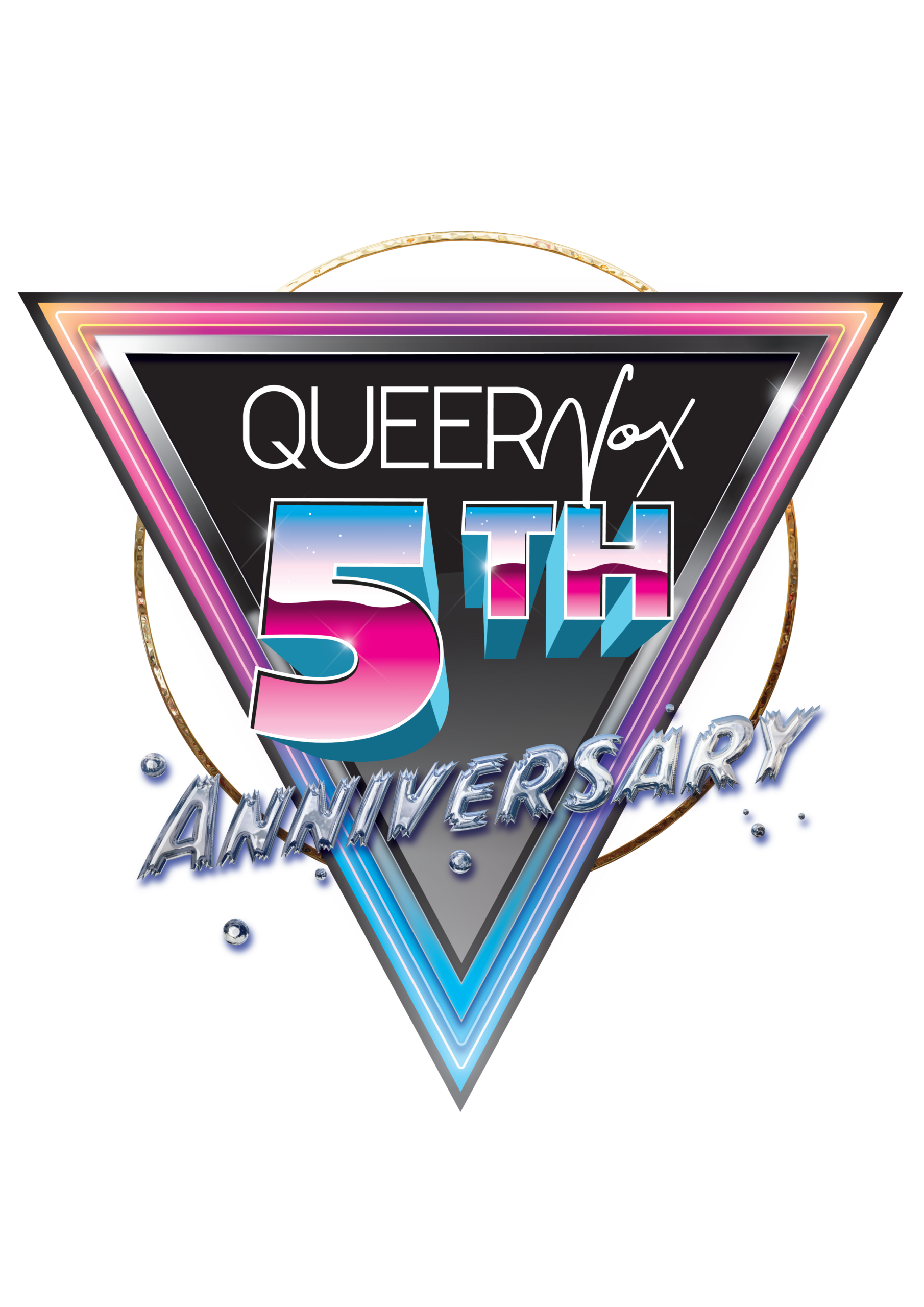 Queer Vox 7th Anniversary logo